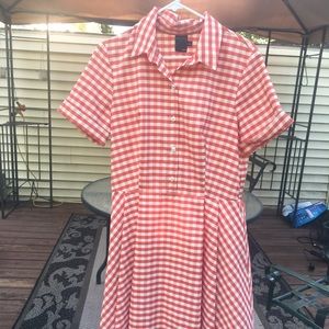Gabby Skye Sz 14 dress. Checkered Print.